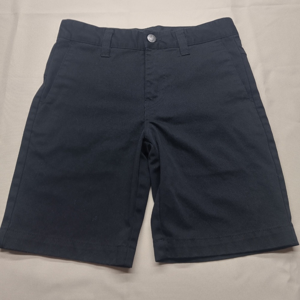 Volcom Frickin Modern Stretch Chino Shorts Black Mens Size 26 Skateboard Casual